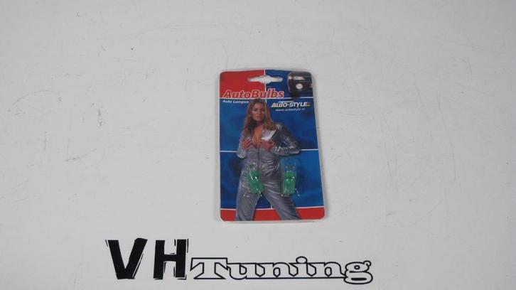 Autostyle EU0037G T10 autolampen LED groen, Auto diversen, Tuning en Styling, Ophalen of Verzenden