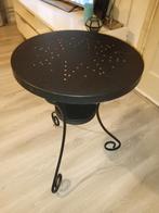 bijzettafel, tuintafel, plantentafel, Ophalen of Verzenden, Gebruikt, Rond