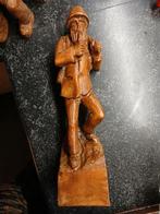 Handgesneden houten beeldje houthakker, Antiek en Kunst, Ophalen of Verzenden