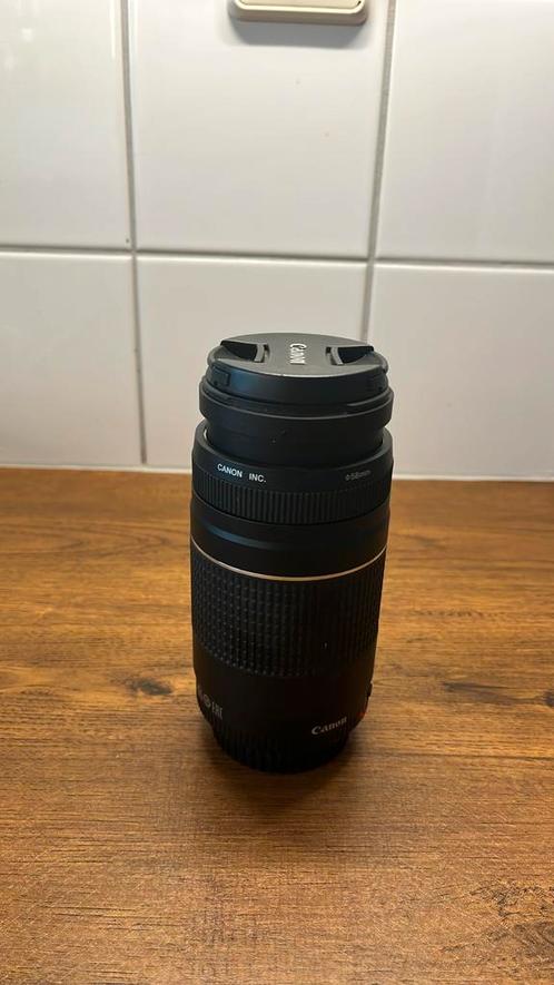 Canon zoom lens EF 75-300mm 1:4-5.6 (+gratis flits erbij), Audio, Tv en Foto, Fotografie | Lenzen en Objectieven, Zo goed als nieuw