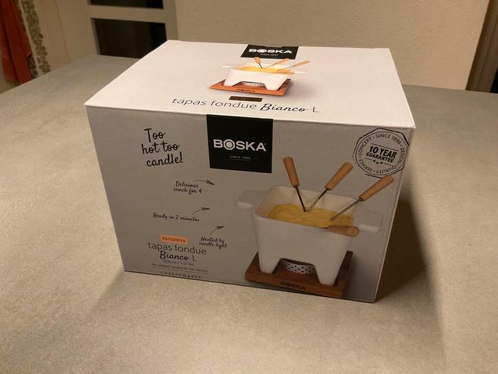 Boska tapas fondue bianco L kaasfondue set (NIEUW!!), Witgoed en Apparatuur, Gourmetstellen, Nieuw, 4 t/m 7 personen, Ophalen of Verzenden
