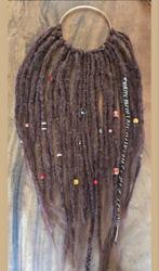 Bruine set 50 dubbele dreads met accessoires, Sieraden, Tassen en Uiterlijk, Uiterlijk | Haarverzorging, Ophalen of Verzenden