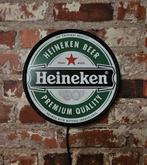 Heineken reclamebord met Ledverlichting, Verzamelen, Reclamebord, Ophalen of Verzenden