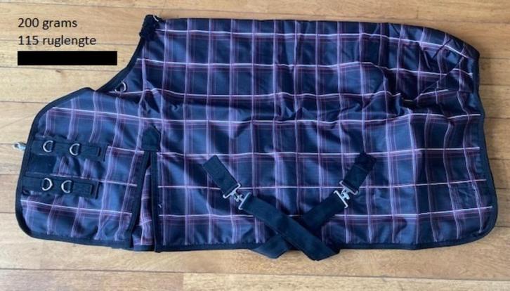 Zwart Winterdeken 200 grams Maat 115 ruglengte, Dieren en Toebehoren, Paarden en Pony's | Dekens en Dekjes, Nieuw, Deken, Ophalen of Verzenden