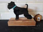 hout decoratie silhouet hond en kat, Antiek en Kunst, Kunst | Beelden en Houtsnijwerken, Ophalen of Verzenden