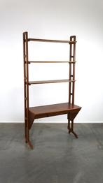 Vintage jaren ’60 open kast/legkast met 1 lade, 3 planken, Huis en Inrichting, Kasten | Wandmeubels, Ophalen, Gebruikt, Minder dan 150 cm