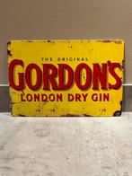 Mancave Bar Café Wanddecoratie metalen bordje Gordon’s Gin, Ophalen of Verzenden, Zo goed als nieuw, Reclamebord