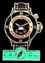 Capitol ~Paris Dakar horloge pin, Verzamelen, Verzenden, Nieuw, Sport, Speldje of Pin