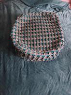 Zitzak/Poef Turquoise Grijs Nieuwstaat, Ophalen of Verzenden, Nieuw