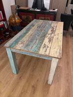Unieke massieve houten eettafel loods 5, Huis en Inrichting, Tafels | Eettafels, Ophalen, Gebruikt, 100 tot 150 cm, 150 tot 200 cm