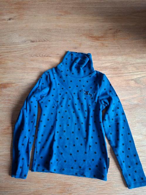 Colshirt meisjes blauw met stippen WE Fashion maat 92/98, Kinderen en Baby's, Kinderkleding | Maat 92, Zo goed als nieuw, Meisje