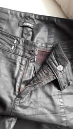 Bruin/zwarte glans pantalon, Rosner      maat 44, Bruin, Verzenden, Maat 42/44 (L), Zo goed als nieuw