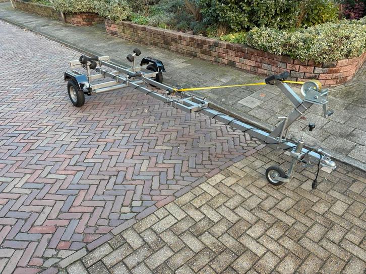 Atlanta boot kantel trailer aanhanger kar motorboot 4,50 M., Watersport en Boten, Boottrailers, Gebruikt, Overige typen, Minder dan 1500 kg
