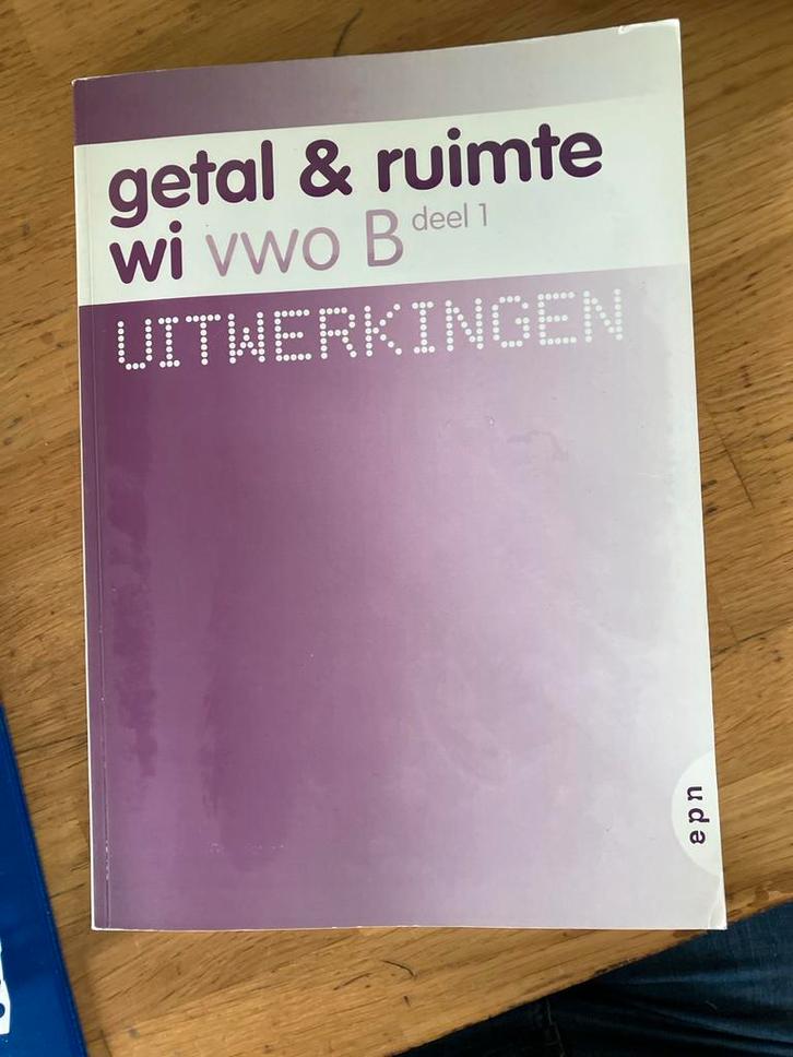 Getal & Ruimte wi vwo B deel 1 - Uitwerkingen, Boeken, Studieboeken en Cursussen, Gelezen, Beta, Ophalen of Verzenden