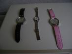 3dames horloges zwarte en roze band stanley steele case back, Ophalen of Verzenden, Zo goed als nieuw