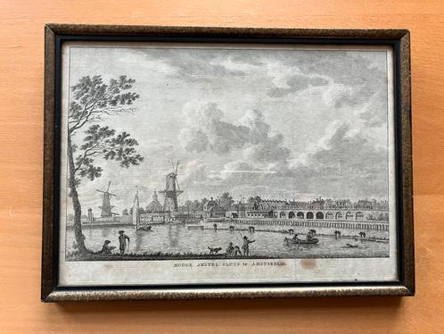 Ets van Amsterdam: “Hooge Amstel Sluys”, Antiek en Kunst, Kunst | Etsen en Gravures, Ophalen of Verzenden