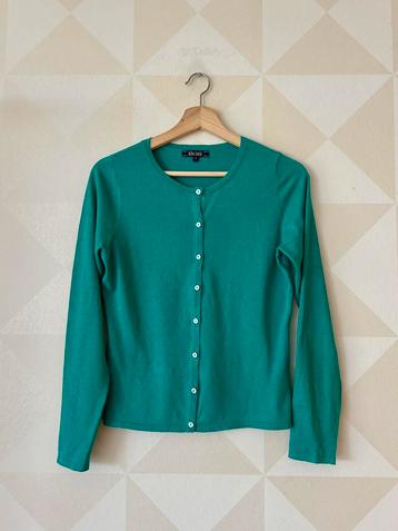King Louie Cardi vest vestje blauw/groen S/36 NIEUW beschikbaar voor biedingen