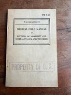 WO2 Amerikaans Medical Field Manual KIA gewond medical tags, Verzamelen, Militaria | Tweede Wereldoorlog, Verzenden, Nederland