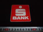 sticker logo S bank bondsspaarbank (rood), Ophalen, Zo goed als nieuw, Bedrijf of Vereniging