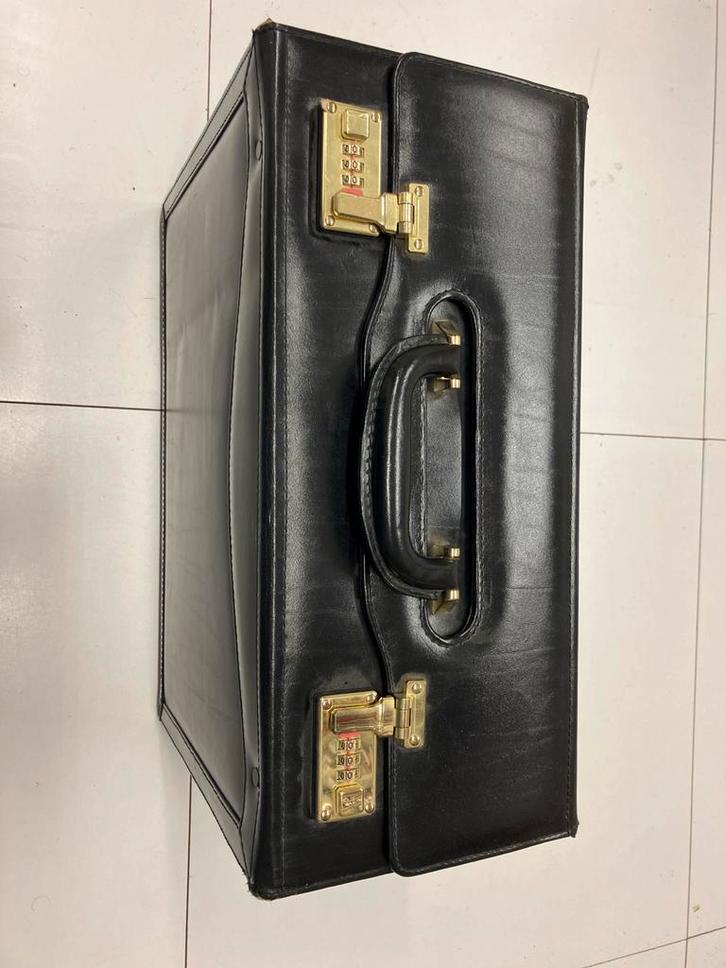 Zwarte Aktetas met Cijferslot, Sieraden, Tassen en Uiterlijk, Tassen | Reistassen en Weekendtassen, Gebruikt, Zwart, 40 tot 60 cm