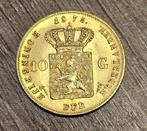 Tient gulden 900/1000   1876, Ophalen of Verzenden, Koning Willem III, 10 gulden, Goud