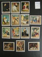 Schilderijen op postzegels, Postzegels en Munten, Postzegels | Thematische zegels, Ophalen of Verzenden, Gestempeld, Overige thema's