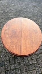 Ovale antieke mahoniehouten salontafel, bolpoot 120x90x60, Ophalen