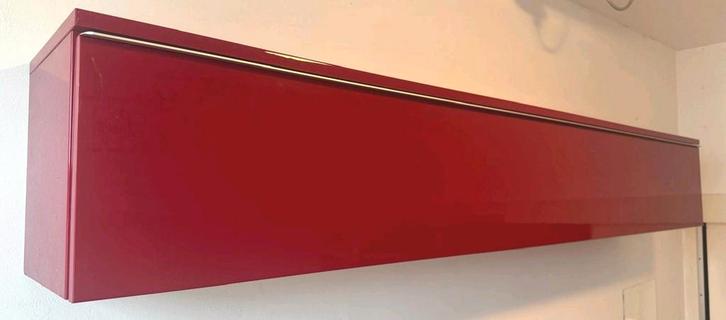 Hoogglans kast rood - 180cm lang, liggend, Huis en Inrichting, Kasten | Kledingkasten, Zo goed als nieuw, Minder dan 100 cm, 150 tot 200 cm
