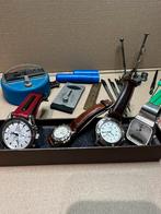 Lot Horloges + horlogemakers gereedschappen., Sieraden, Tassen en Uiterlijk, Horloges | Heren, Overige merken, Ophalen of Verzenden