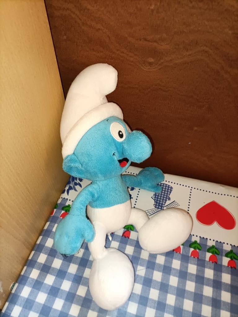 Smurf knuffel Smurfen 30 cm groot, Verzamelen, Smurfen, Ophalen of Verzenden, Zo goed als nieuw