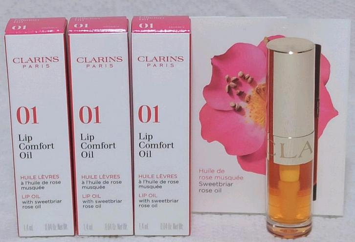 Clarins Lip Comfort Oil 01 Honey, Sieraden, Tassen en Uiterlijk, Uiterlijk | Gezichtsverzorging, Nieuw, Verzorging, Lippen, Verzenden