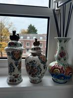Delfs polychrom Holland Handwerk vazen heel set van 3 stuks, Antiek en Kunst, Antiek | Vazen, Ophalen