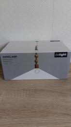 Zeer leuke nieuwe houten knotsen hanglamp, Ophalen of Verzenden, Nieuw, Hout