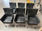 6 Montis Chaplin stoelen - afhalen, Huis en Inrichting, Stoelen, Ophalen, Gebruikt, Zwart, Metaal