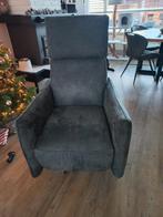 Fauteuil antraciet, Ophalen, Zo goed als nieuw, 50 tot 75 cm