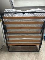 Opklapbed met matras, Huis en Inrichting, Ophalen, Verstelbaar, Eenpersoons, Beige