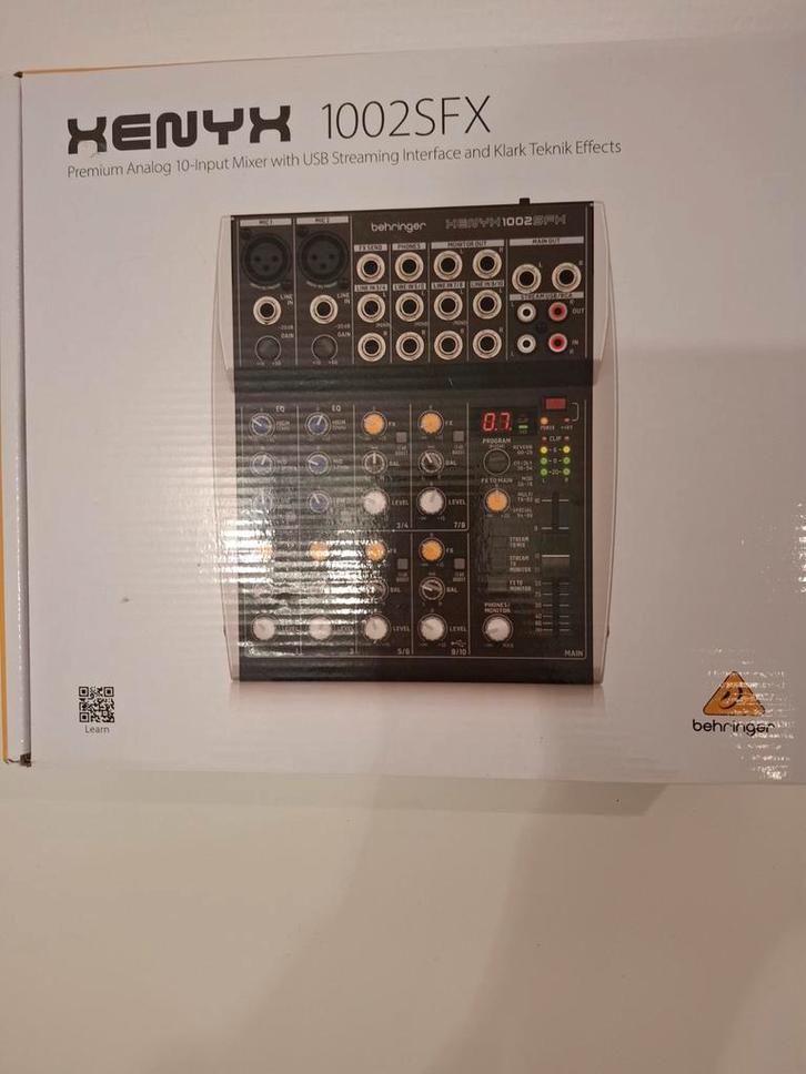Behringer XENYX 1002SFX Mengpaneel, Muziek en Instrumenten, Mengpanelen, Ophalen of Verzenden
