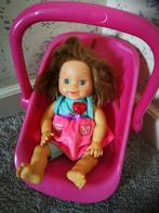Pop met Maxicosi, Kinderen en Baby's, Speelgoed | Poppen, Ophalen of Verzenden, Gebruikt, Babypop