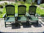 3 stuks Hartman Prestige Selection tuinstoelen verstelbare r, Tuin en Terras, Tuinstoelen, Ophalen, Gebruikt, Kunststof, Verstelbaar