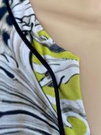 J224 Amania maat 42/44=L jurkje jurk geel/groen/zwart/beige, Amania, Geel, Maat 42/44 (L), Ophalen of Verzenden