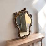 Vintage 'gouden' barok spiegel ( 1 meter hoog!), Antiek en Kunst, Antiek | Spiegels, Ophalen, Rechthoekig
