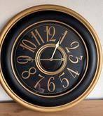 Vintage grote klok 78cm goud / zwart, Huis en Inrichting, Woonaccessoires | Klokken, Ophalen, Zo goed als nieuw, Wandklok