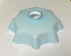 Vintage Frans opaline glazen lamp glas hemelsblauw, Ophalen of Verzenden, Zo goed als nieuw, Glas, Minder dan 50 cm
