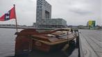 Hardhouten Iroko Sloep met unieke ligplaatsoptie in Amsterda, Ophalen, 10 tot 30 pk, Gebruikt, Binnenboordmotor