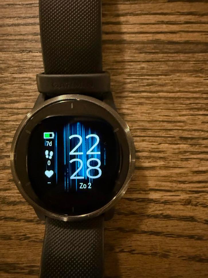 Garmin Venu 2 - Goede Staat!, Sieraden, Tassen en Uiterlijk, Smartwatches, Zo goed als nieuw, Zwart, Afstand, Waterdicht, Ophalen of Verzenden