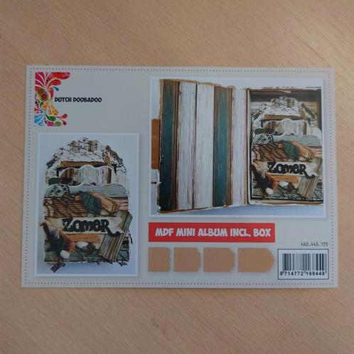 MDF mini album DDBD, Hobby en Vrije tijd, Kaarten | Zelf maken, Nieuw, Overige typen, Overige thema's, Ophalen of Verzenden