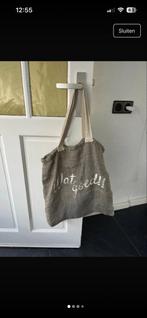 Familie Meiland Jute Tas - Fan Item!, Sieraden, Tassen en Uiterlijk, Tassen | Damestassen, Ophalen of Verzenden, Gebruikt, Beige