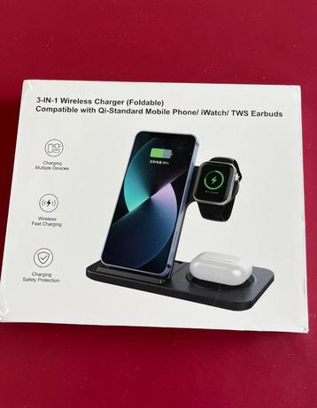 Strex 3-in-1 Draadloze Oplader - Wireless Charger 