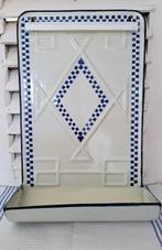 Vintage frans lepelrek, blauw geruit, Lustucru, Antiek en Kunst, Antiek | Emaille, Ophalen of Verzenden