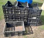 11zwarte kratten , 4 grijze kratten, Doe-het-zelf en Verbouw, Kratten en Dozen, Ophalen, Gebruikt, 40 tot 60 cm, 50 tot 75 cm